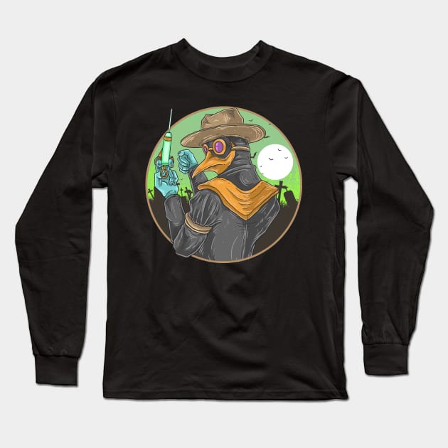 Plague Doctor Long Sleeve T-Shirt by Genuine Vintage